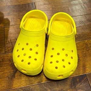 Yellow crocs